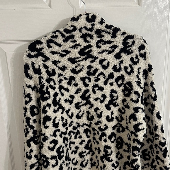 UGG Cream and Black Animal Print Turtleneck Sweater - Picture 7 of 9